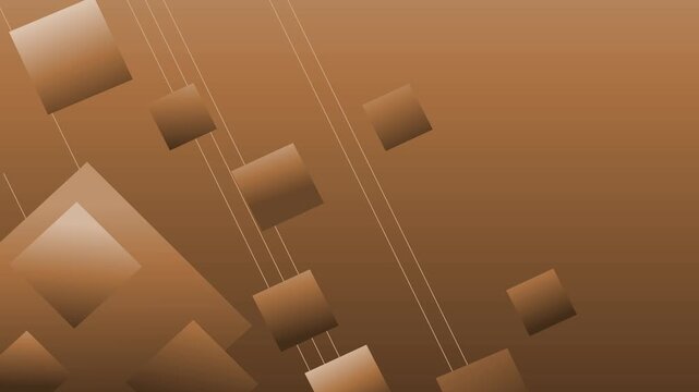 Abstract background with floating colorful squares and diagonal lines modern geometric design animation