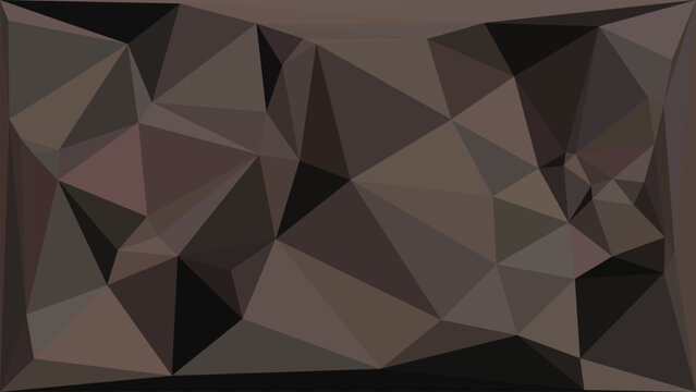 Dark brown geometric abstract background with sharp triangular shapes for modern web design