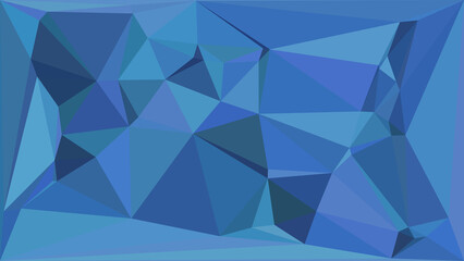 Fototapeta premium Abstract Blue Geometric Background with Polygonal Shapes and Modern Style
