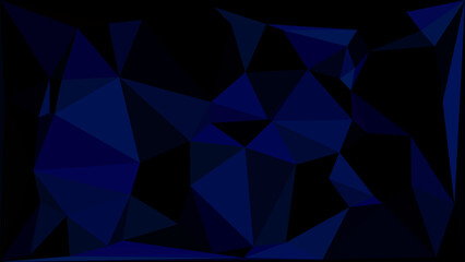 Obraz premium Abstract Geometric Background with Dark Blue Triangles and Low Light