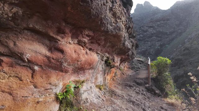 Walking trail through Barranco de Afur