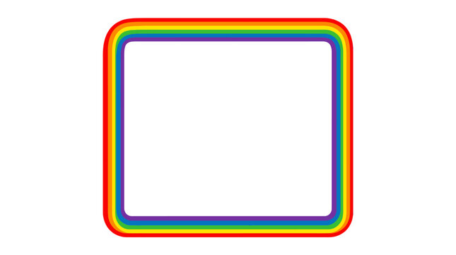Rainbow Border Frame