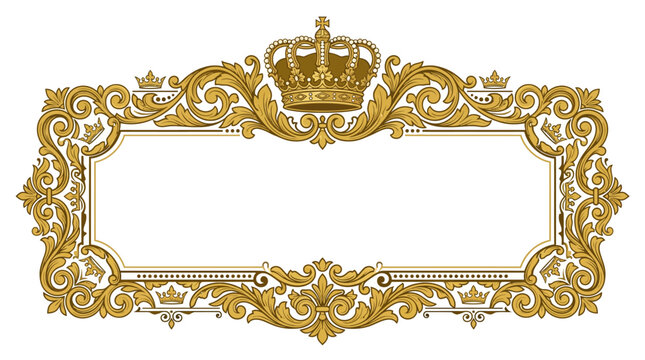Vintage Gold Frame With Crown Images – Browse 51,906 Stock Photos