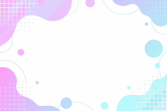 pastel gradient memphis frame vector illustration graphic