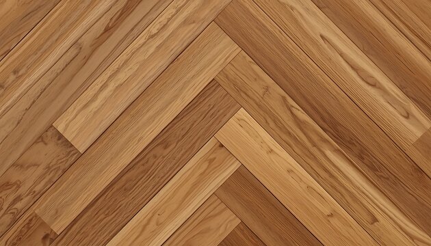 Herringbone wood flooring texture, natural oak parquet background, classic timber floor pattern for interior design and architectural visualization