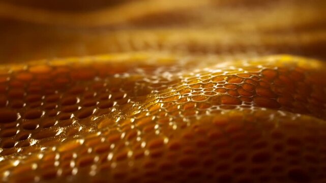 close-up of a textured golden brown surface with a neutral mood, possibly indoors due to lighting and texture, for product packaging, textures, top-down perspective.