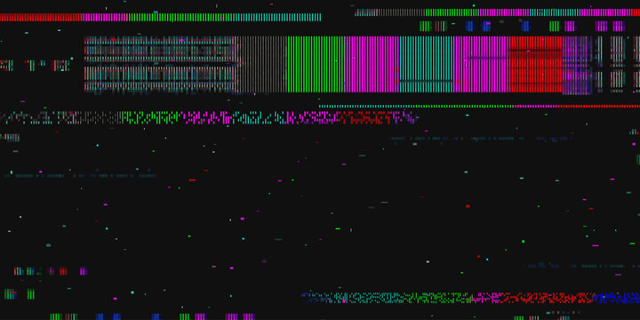 Abstract Glitch Texture Background &ndash; CRT Noise, Static Screen & Digital Distortion Overlay Vector Background