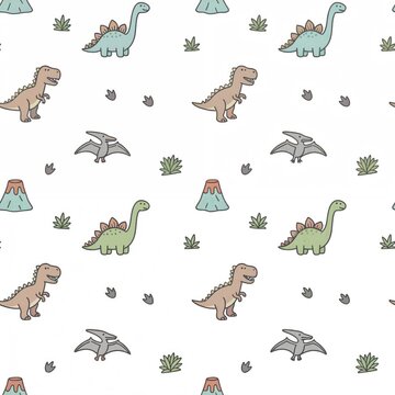 dinosaur seamless pattern