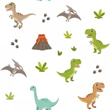 dinosaur seamless pattern