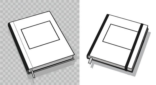 Modern minimalist white picture frame on plain background.