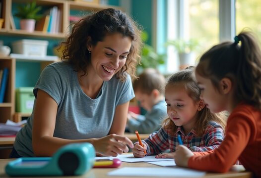 Special Education Teacher Utilizing Adaptive Technology Tools for Enhanced Student Engagement and Personalized Learning Support