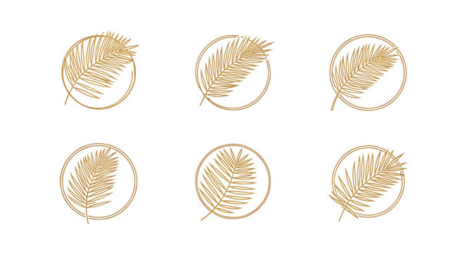 Golden wheat sheaves on white background isolated.