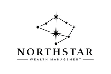 Celestial constellation with shining stars icon for branding © ANDREAS99