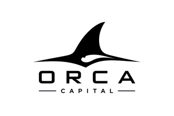 Stylized orca dorsal fin logo for Orca Capital. © ANDREAS99