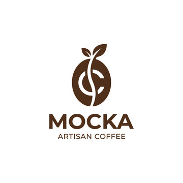 Mocka Artisan Coffee Brand Logo.