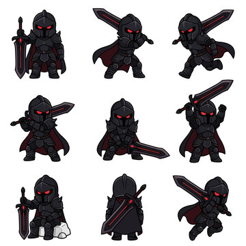 Dark fantasy warrior with sword.