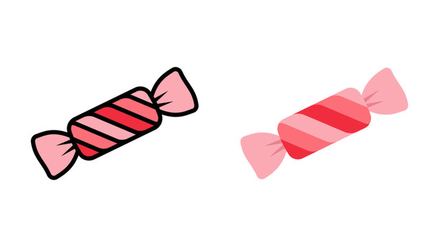 Candy icon set. for mobile concept and web design. vector illustration