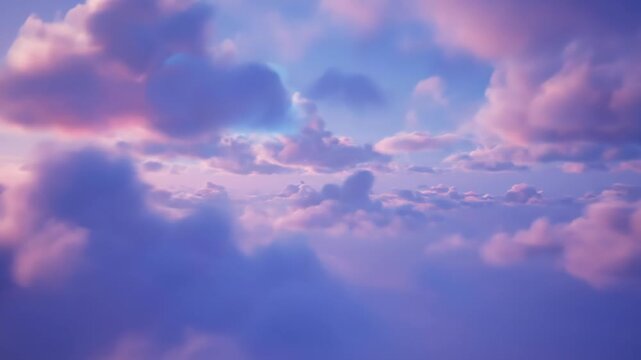 Dreamy sky cloud scene, dreamy cloud sky time delay