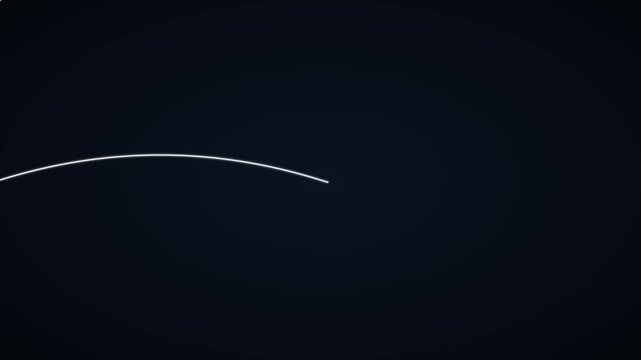 Minimalist sine wave animation on dark background, smooth pulsing abstract motion for technology and science presentations 4k