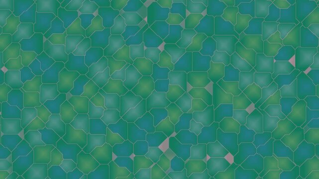 Abstract Green Tiles.