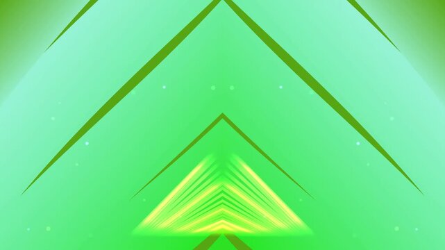 Abstract Green Triangle.