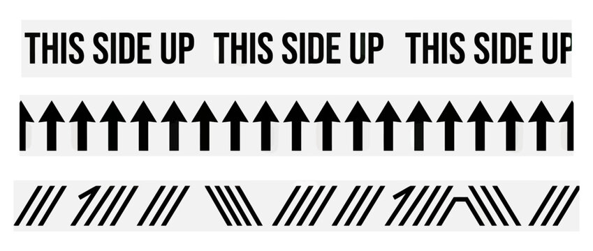 This Side Up Arrows and Symbols for Shipping and Logistics