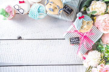Naklejka premium Grandparents Day holiday concept