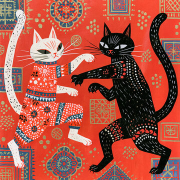 猫の喧嘩。キャッツファイト