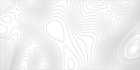 Topographic map contour lines vector abstract background with wavy terrain altitude pattern on white background. Geographic terrain, elevation curves, and map grid structures © Creative Arts