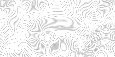 Topographic map contour lines vector abstract background with wavy terrain altitude pattern on white background. Geographic terrain, elevation curves, and map grid structures © Creative Arts