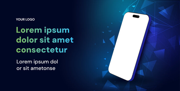 Banner webdesign mockup Smartphone