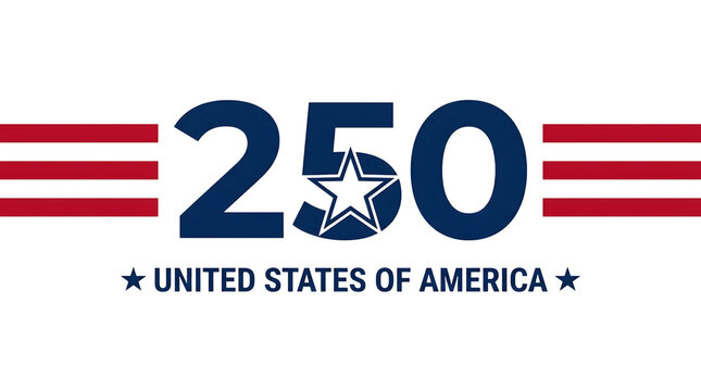 250 united states of america anniversary celebration logo