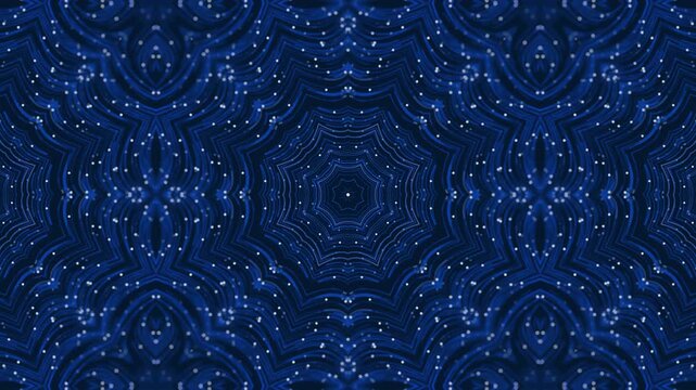 Futuristic Blue Neon Lines Pattern with Scattered Particles