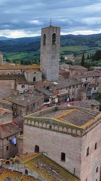 San Gimignano Historic Towers Old Town Skyline View