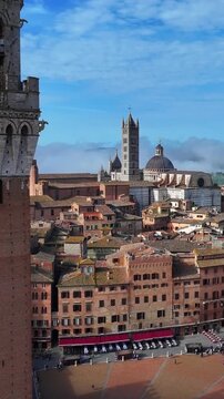 Siena Piazza del Campo Historic Square Tuscany Italy