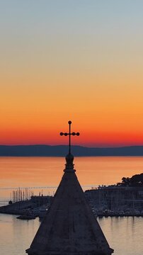 Split Cathedral St Domnius Bell Tower Dalmatia View