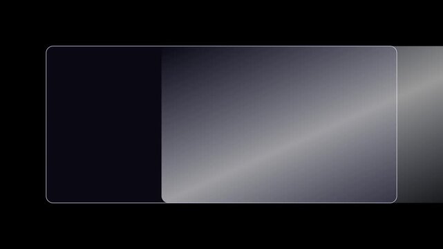 Minimalist glassmorphism transition effect with smooth light sweep and blur overlay animation 4k motion overlay