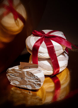 Chocolate Handmade Marshmallows with Red Ribbon Gift Packaging