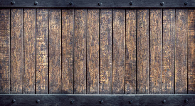 Wooden panel background featuring dark rustic planks