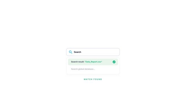 Minimalist UI UX Design of Search Bar Interface Animation.