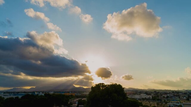 Timelapse atardecer elX alicante comuninidad valenciana espa&ntilde;a