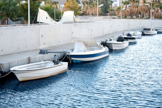 A harbour full of fishing boats