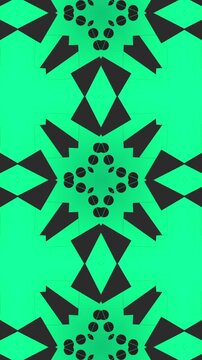 Modern Lime Green Tribal Tile and Creative Graphic Background