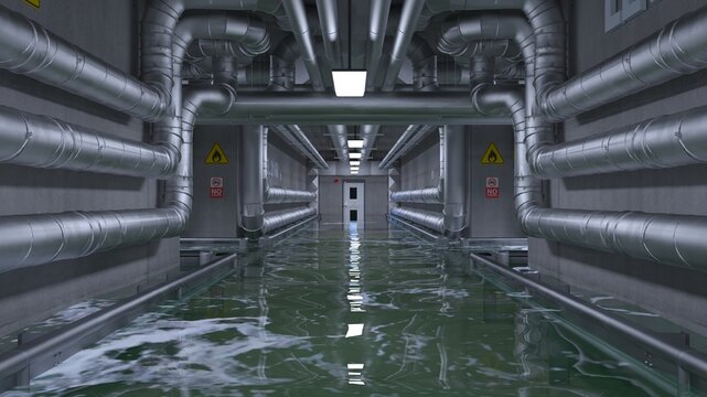 作業通路　3DCGレンダリング