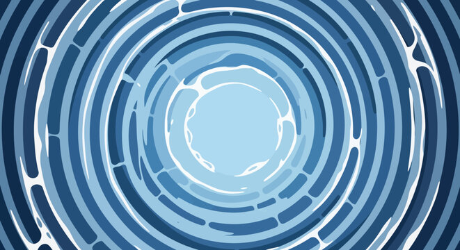 Abstract Swirling Blue Water Ripples Background
