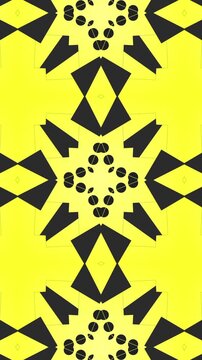 Modern Yellow Tribal Tile and Creative Graphic Background