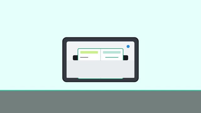 Minimalist animation of status bars on a digital display screen