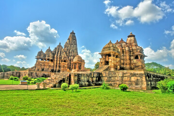 Fototapeta premium The Chitragupta temple 11th century temple of Surya (sun god) in the Khajuraho town of Madhya Pradesh, India.