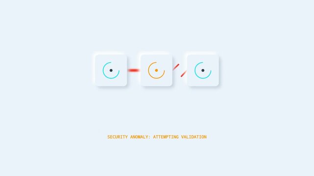 Animated of Blockchain Transaction Aborted