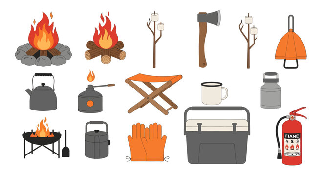 Campingfirewoodcampingtoolsfireextinguisherstoveoutdooradventureequipment